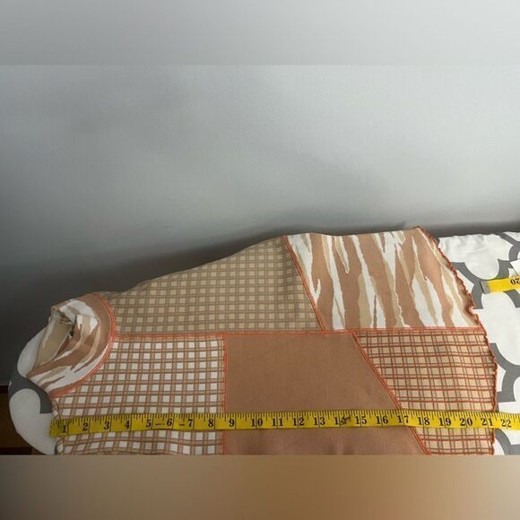 Jonathan Simkhai Xena Patchwork Pullover CaramelCombo NWT Size XS - Picture 7 of 9